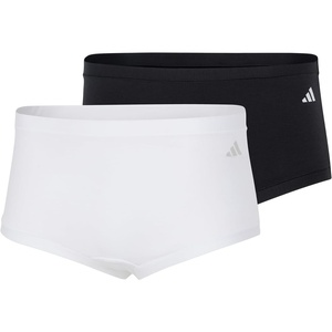 adidas Women’s Active Modal Comfort Shortie 2-Pack, Black/White, Medium