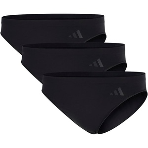 adidas Women’s Active Seamless Bikini Brief Underwear 3-Pack, Black, Medium