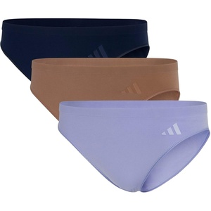 adidas Women’s Active Seamless Bikini Brief Underwear(Night Indigo/Toasted Almond/Velvet Tone)