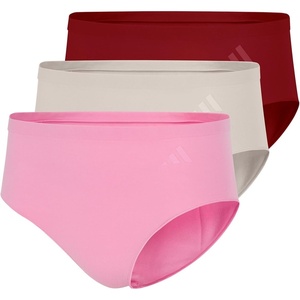 adidas Women’s Active Seamless Hipster Underwear(Active Maroon/Wonder Alumina/St Tropic Bloom)