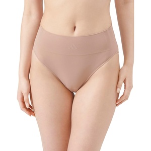 adidas Women’s Active Seamless Micro Stretch High Leg Brief Underwear(Toasted Almond)