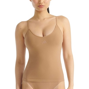 adidas Women’s Active Seamless Micro Stretch Smoothing Tank Top(Toasted Almond)