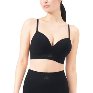 adidas Women’s Active Seamless Micro Stretch Wireless Bra(Black)