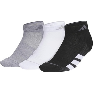 adidas Womens All Day Training Workout Socks (3 Pairs) Multiple Heights(Grey/White/Black/Low Cut)