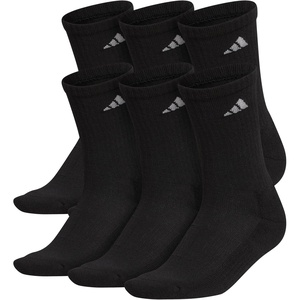 adidas Women’s Athletic Cushioned Crew Socks (6 Pairs) Durable & Comfortable(Multicolor)