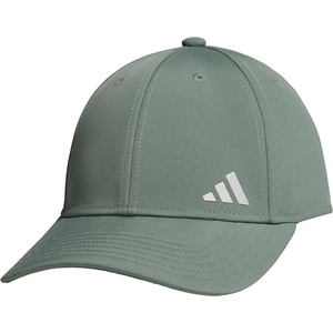adidas Women’s Backless Ponytail Hat – Open Back Baseball Cap(Silver Green/Silver Metallic/2)