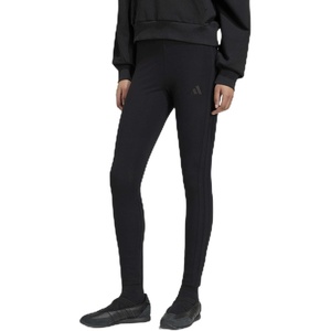 adidas Women’s Essentials 3-Stripes Cotton Leggings(Black/Black)