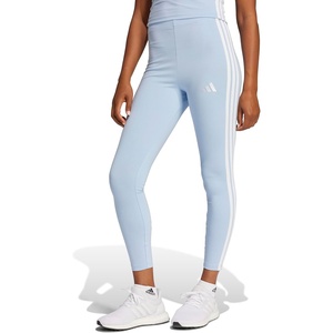 adidas Women’s Essentials 3-Stripes Cotton Leggings(Blue/White)