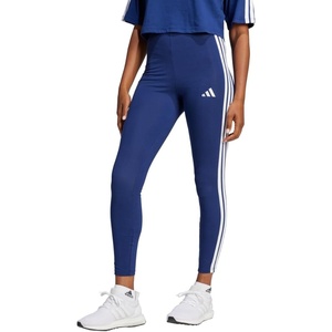 adidas Women’s Essentials 3-Stripes Cotton Leggings(Dark Blue/White)
