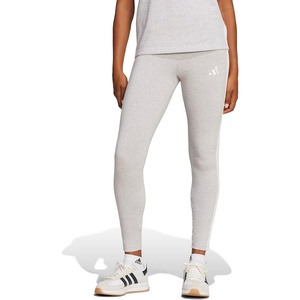 adidas Women’s Essentials 3-Stripes Cotton Leggings(Light Grey Heather/White)