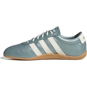 adidas Women’s Grand Court Lo Sneakers(Magic Grey Metallic/White/Gum)