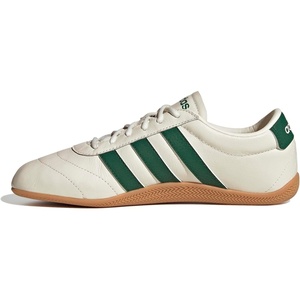 adidas Women’s Grand Court Lo Sneakers(Off White/Collegiate Green/Gum)