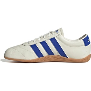 adidas Women’s Grand Court Lo Sneakers(Off White/Lucid Blue/Gum)