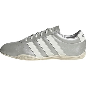 adidas Women’s Grand Court Lo Sneakers(Silver Metallic/Off White/White)