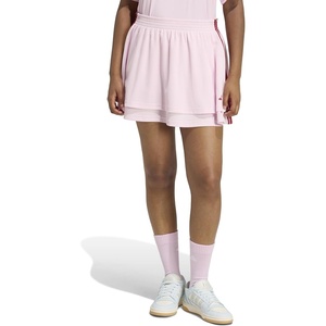 adidas Women’s House of Tiro Mesh Skirt, Clear Pink/Maroon, Medium