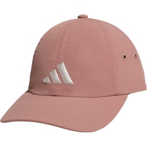 adidas Women’s Influencer 3 Relaxed Strapback Adjustable Fit Hat(Warm Clay Pink/Wonder Alumina Grey)