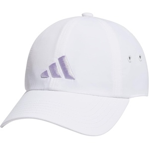 adidas Women’s Influencer 3 Relaxed Strapback Adjustable Fit Hat(White/Silver Dawn Grey)