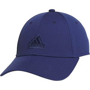 adidas Women’s Must Have Medium Crown Structured Adjustable Fit Strapback Hat(Dark Blue/Grey/White)