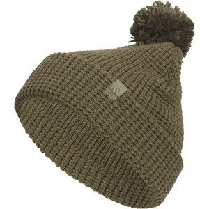 adidas Women’s Pom Pom Beanie – Knit Ballie Hat, Standard Fit(Pom/Olive Strata Green/Black)