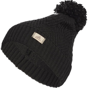 adidas Women’s Pom Pom Beanie – Knit Ballie Hat, Standard Fit(Twilight/Black/Onix Grey F23)