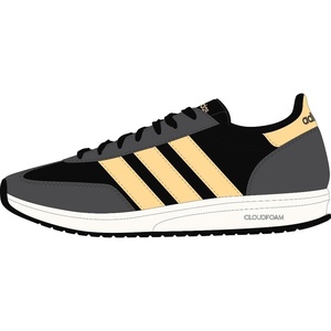adidas Women’s Run 70s 2.0 Shoe(Black/Orange Tint/Grey)