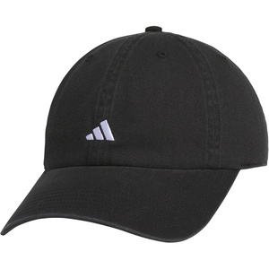 adidas Women’s Saturday Hat – Relaxed Fit Strapback Baseball Cap(Black/White/3)