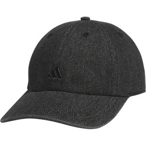 adidas Women’s Saturday Hat – Relaxed Fit Strapback Baseball Cap(Denim/Black Denim/Black)