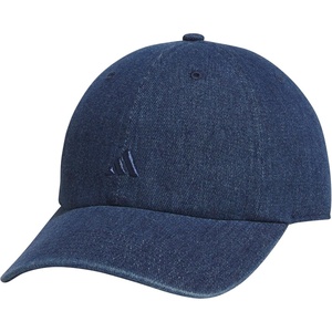 adidas Women’s Saturday Hat – Relaxed Fit Strapback Baseball Cap(Denim/Medium Blue Denim)