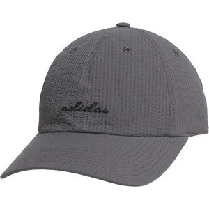 adidas Women’s Saturday Hat – Relaxed Fit Strapback Baseball Cap(Grey Five/Black/Seersucker)