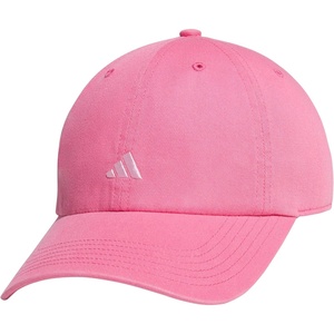 adidas Women’s Saturday Hat – Relaxed Fit Strapback Baseball Cap(Pink Fusion/Clear Pink/3)