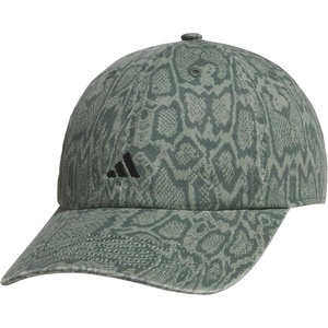 adidas Women’s Saturday Hat – Relaxed Fit Strapback Baseball Cap(Reptile Stone Green-legend Ivy/Black/Legend Ivy Green/Print)