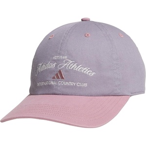 adidas Women’s Saturday Hat – Relaxed Fit Strapback Baseball Cap(Slate Grey/Magic Mauve Purple/Off White/Cappuccino)