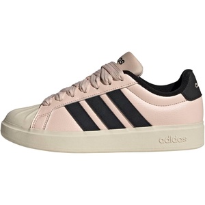 adidas Womens Streettalk Lace Up Sneakers Shoes Casual – Beige(Blush Pink/Black/Wonder White)