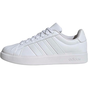 adidas Womens Streettalk Lace Up Sneakers Shoes Casual – Beige(White/White/White)