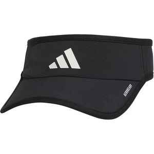 adidas Women’s Superlite Visor – Lightweight Moisture-Wicking Running Tennis Hat(Black/White/3)