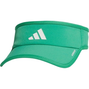 adidas Women’s Superlite Visor – Lightweight Moisture-Wicking Running Tennis Hat(Semi Court Green/White/3)