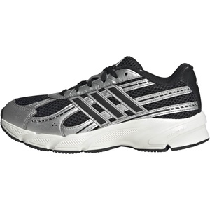 adidas Womens Technochaos 2000 Lace Up Sneakers Shoes Casual – Beige(Black/Black/Silver Metallic)