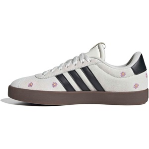 adidas Women’s VL Court 3.0 Sneaker(Cloud White/Black/Crystal White/Flower)