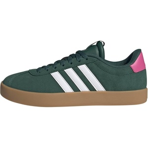 adidas Women’s VL Court 3.0 Sneaker(Collegiate Green/White/Pulse Magenta)
