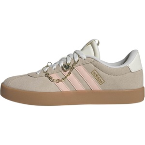 adidas Women’s VL Court 3.0 Sneaker(Crystal Linen/Blush Pink/Off White)