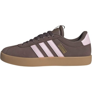 adidas Women’s VL Court 3.0 Sneaker(Earth Strata/Clear Pink/Gold Metallic)