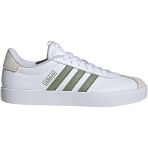 adidas Women’s VL Court 3.0 Sneaker(White/Tent Green/Alumina)