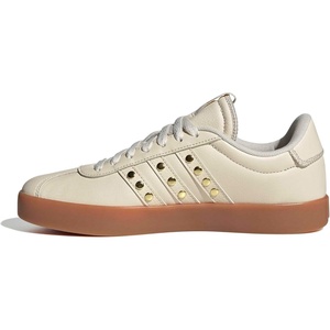 adidas Women’s VL Court 3.0 Sneaker(Wonder White/Gold Metallic)