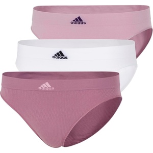 adidas womens Seamless Bikini Underwear Multipack(Wonder Orchid Fishnet/White/Wonder Mauve)