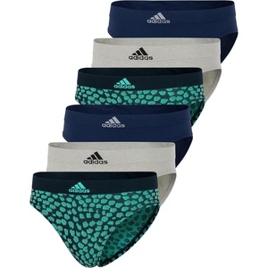 adidas womens Seamless Hipster Underwear 3 Pack(Blue Spotted/Heather Grey/Night Indigo (6 Pack))