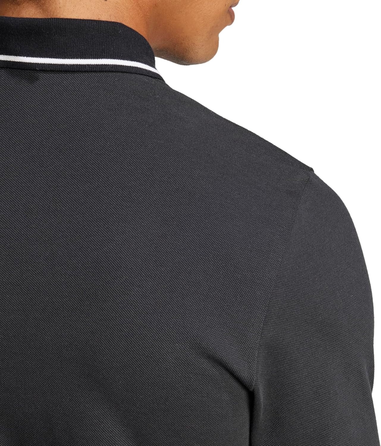 image:imageAdidas Mens Essentials Small Logo Pique Polo ShirtBlackWhite