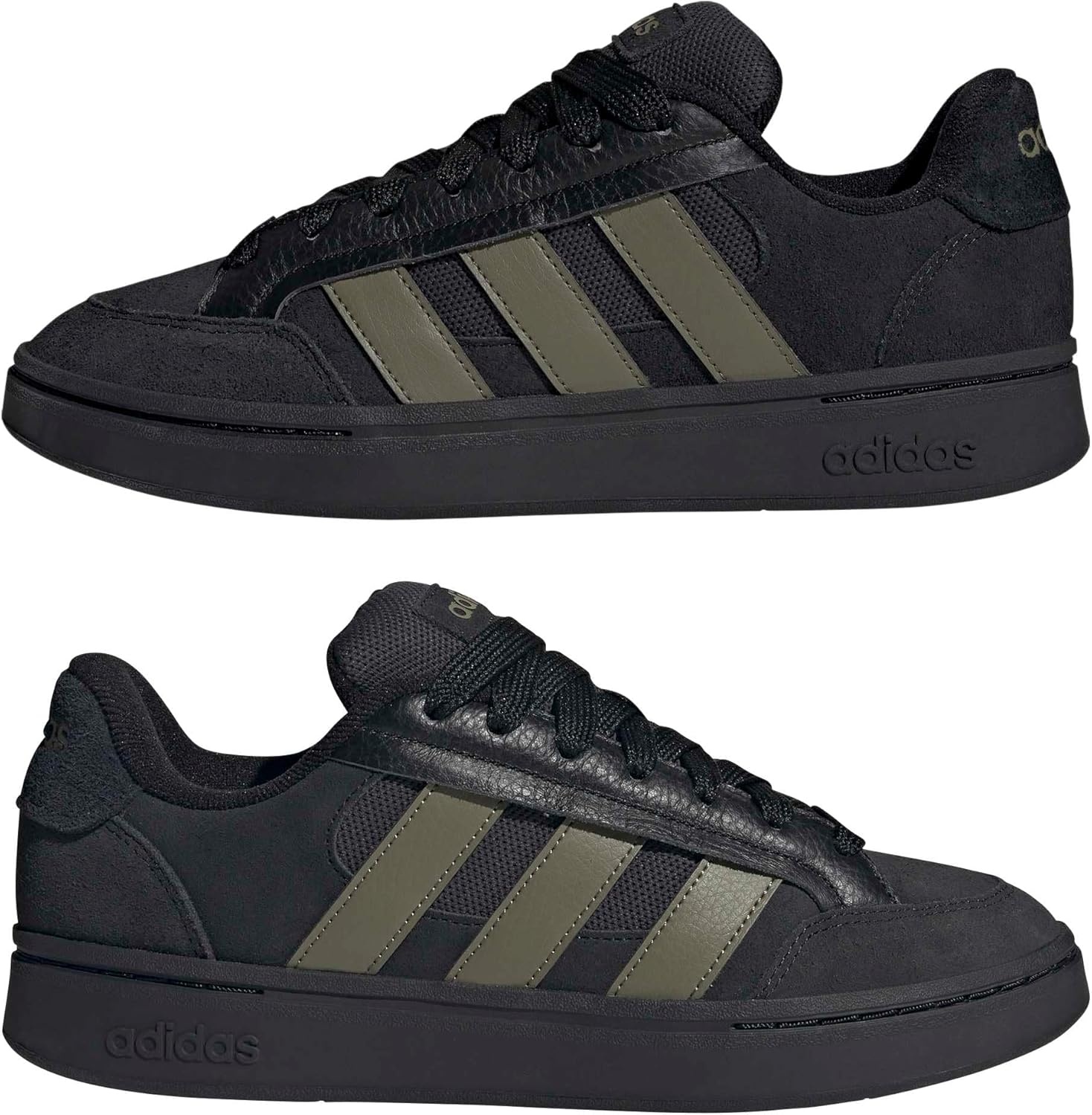 image:imageAdidas Mens Grand Court AlphaBlackOlive StrataBlack