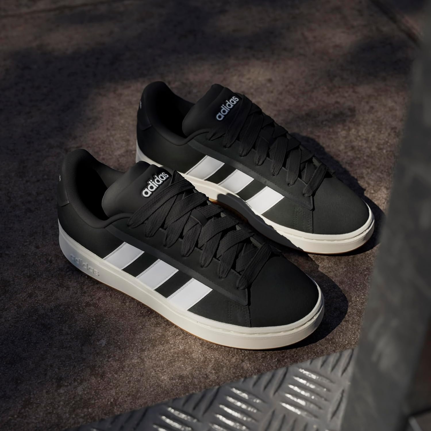 image:imageAdidas Mens Grand Court AlphaBlackWhiteGum