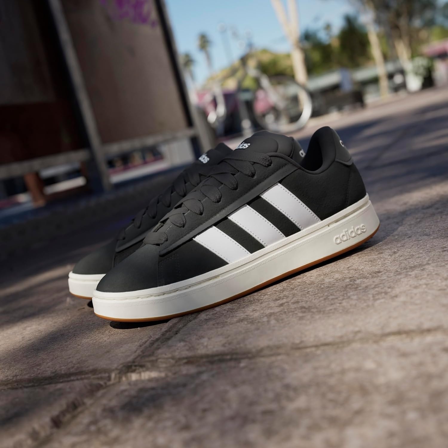 image:imageAdidas Mens Grand Court AlphaBlackWhiteGum