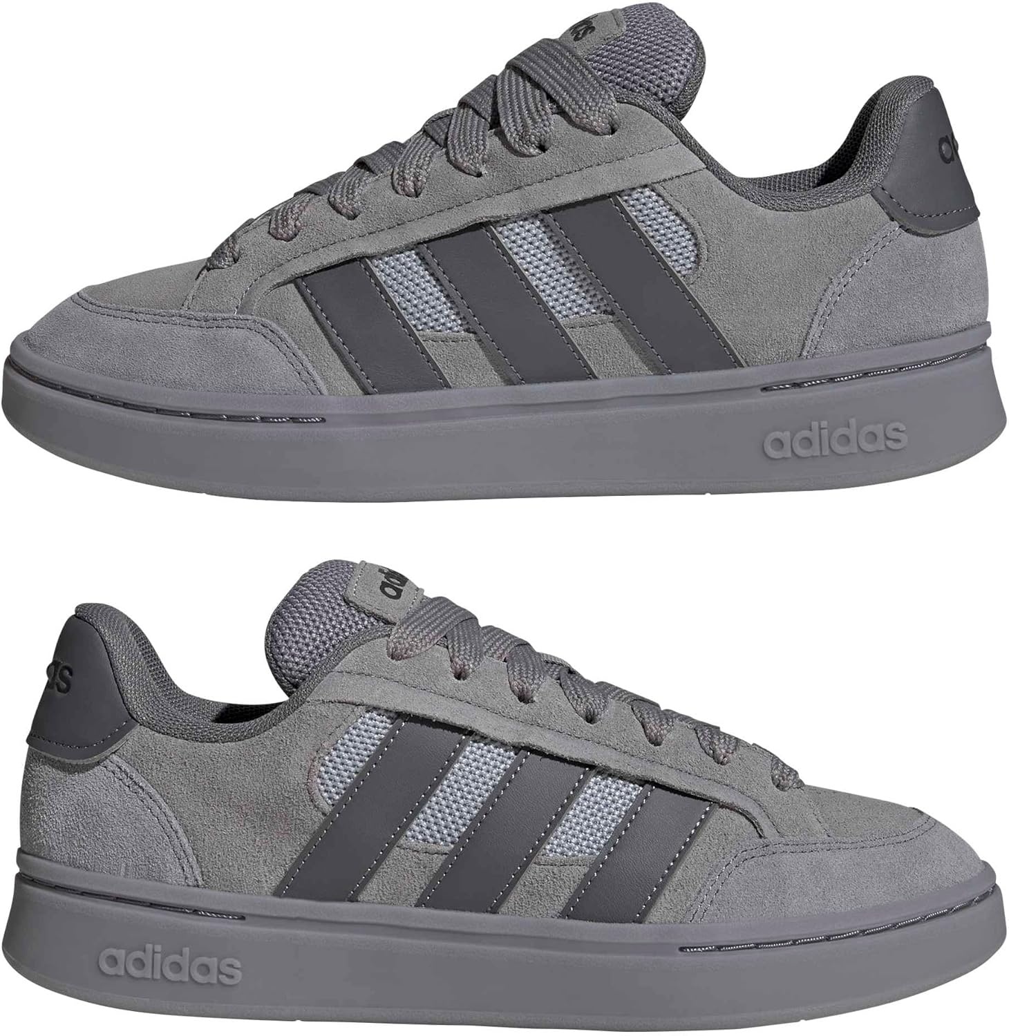 image:imageAdidas Mens Grand Court AlphaGreyGreyHalo Silver